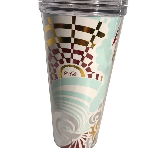 Coca-Cola & Royal Caribbean Travel Tumbler 16oz Insulated Cup With Lid - Picture 3 of 9